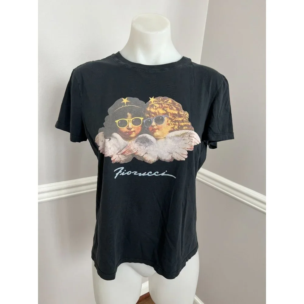 FIORUCCI x Barneys Angels Sunglasses Graphic T-Shirt Black Size Small - Picture 3 of 4